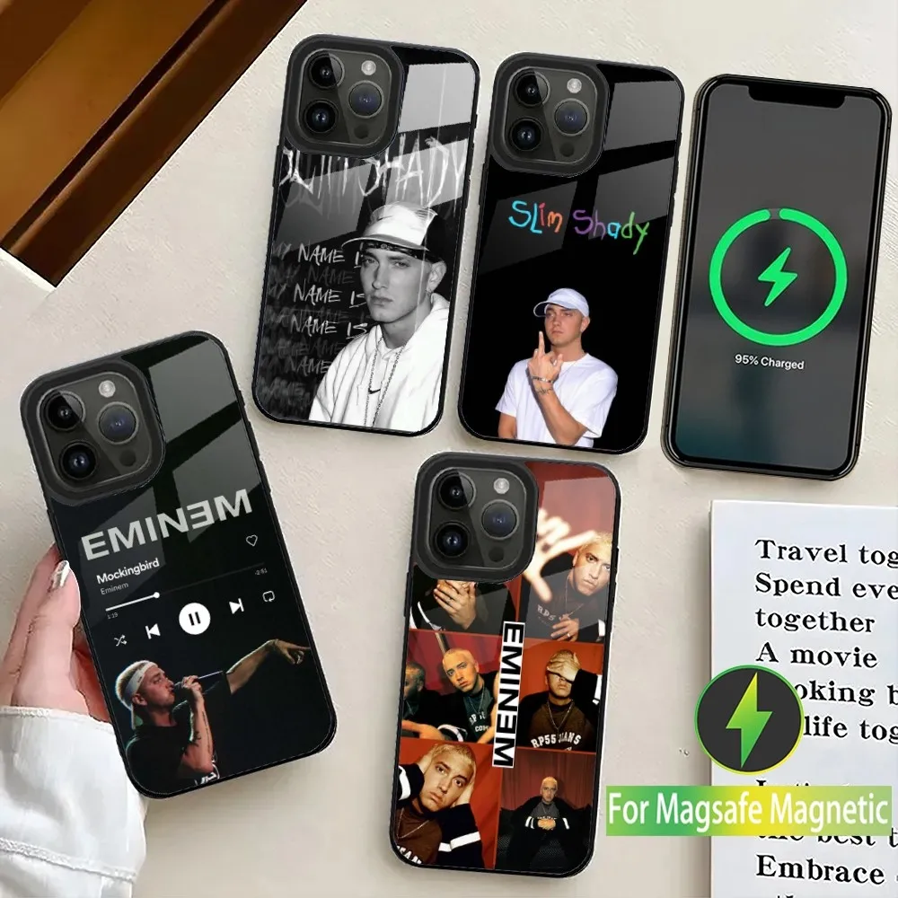 Rapper E-Eminem Phone Case For iPhone 16,15,14,13,12,11,Plus,Pro,Max Mini Magsafe Magnetic Wireless Charging