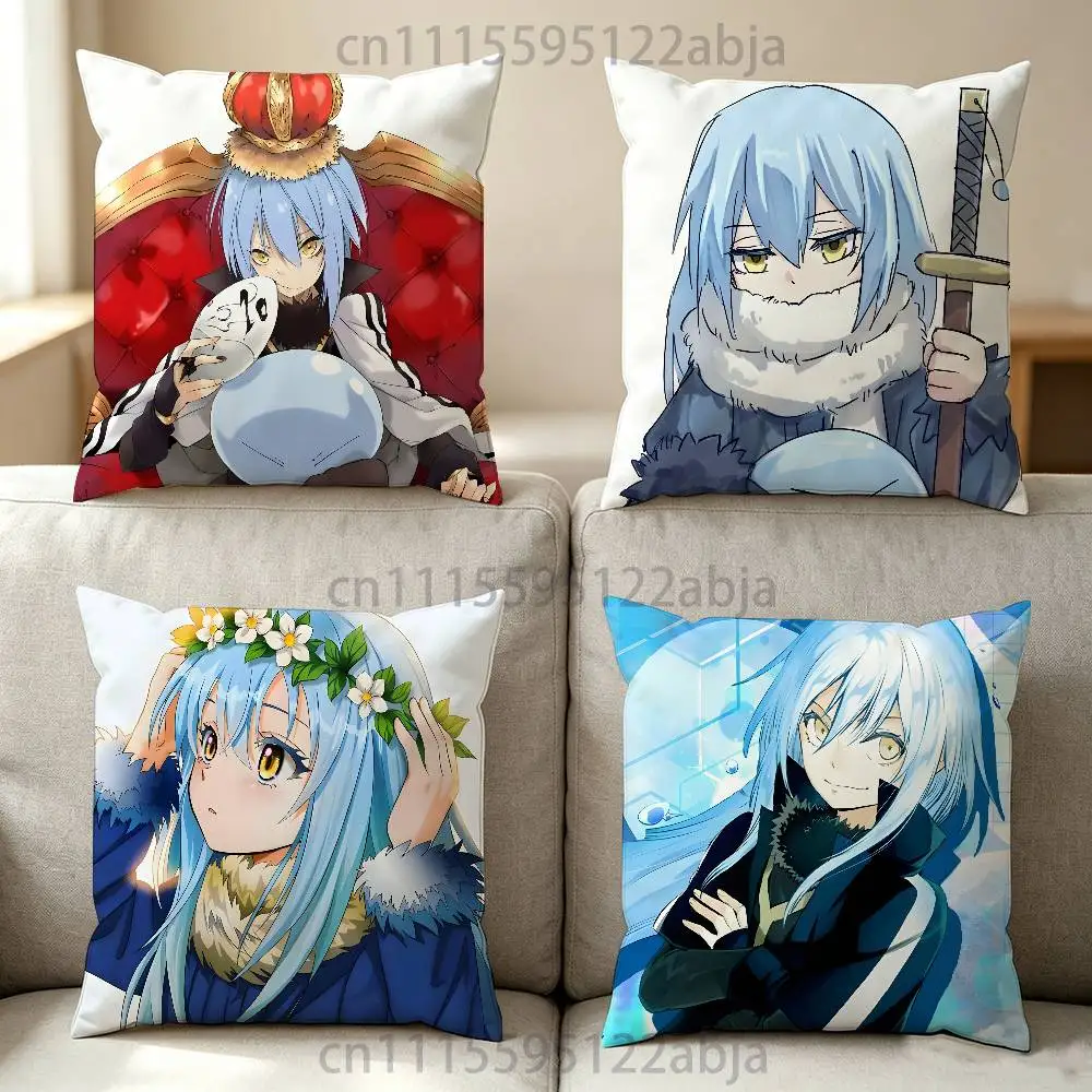 R-Rimuru Tempest Throw Pillow Case 50x50cm DIY Square Pillowcase Square Office Cushion Cover