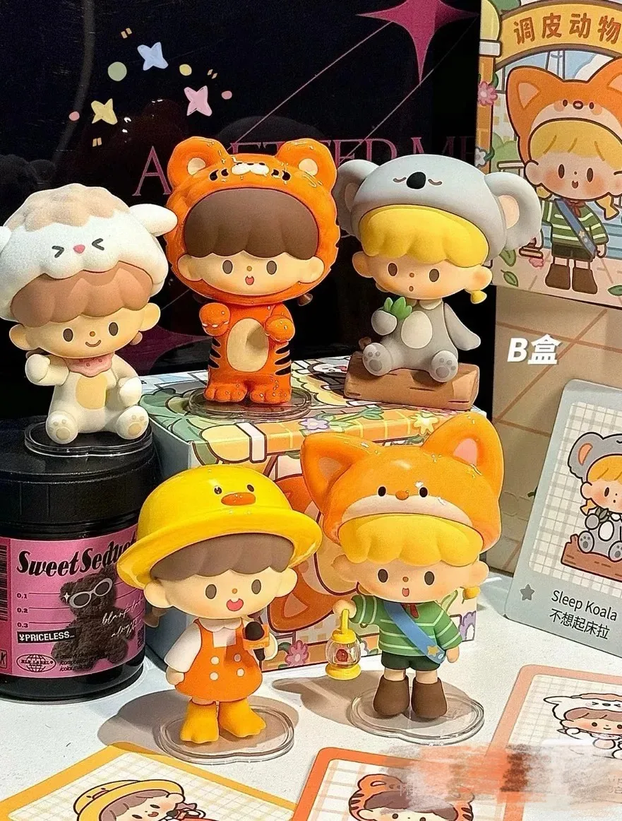 Zzoton Naughty Animal City Series Blind Box Toys  Cute Action Anime Figures Kawaii  Toys Figure Dolls Gift Toys  Surprise Box