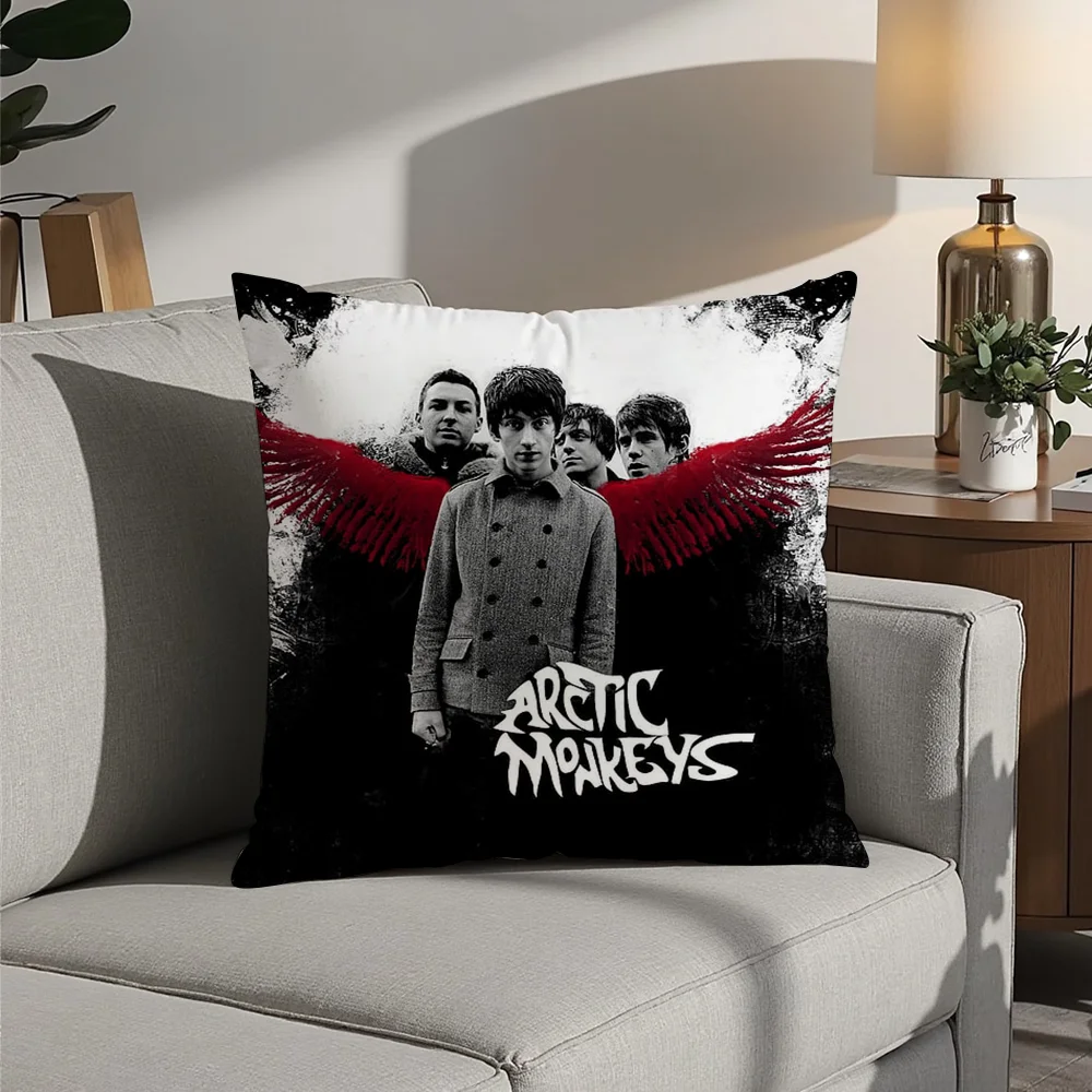 A-Arctic M-Music Monkeys Pillow Case Plush Fabric Soft  Pillowcase Double Sided Print Cushion Cover Household Gifts