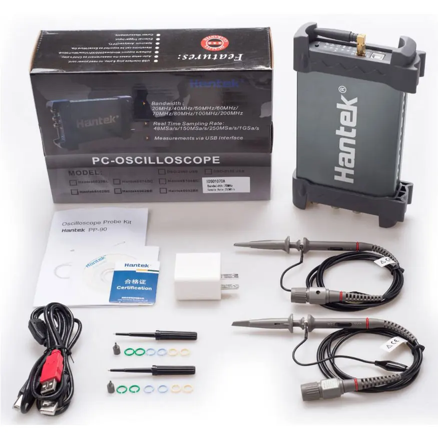 Hantek USB Virtual Oscilloscope IDS1070A,Multi-touch Operation.WIFI Communication, PC/iPad/Windows