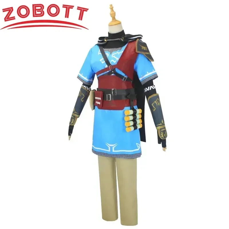 

HAni 2025 Breath of the wild Link costume game Zelda cosplay shirt cloak accessories sets adult kids outfit for adu ☆★ww