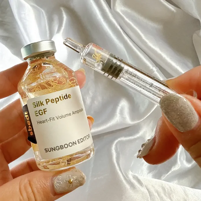 40ml SUNGBOON EDITOR Original Essence Set Sbedt Silk Peptide EGF Heart-Fit Volume Lifting Ampoule Brand Needle Tube Facial Care