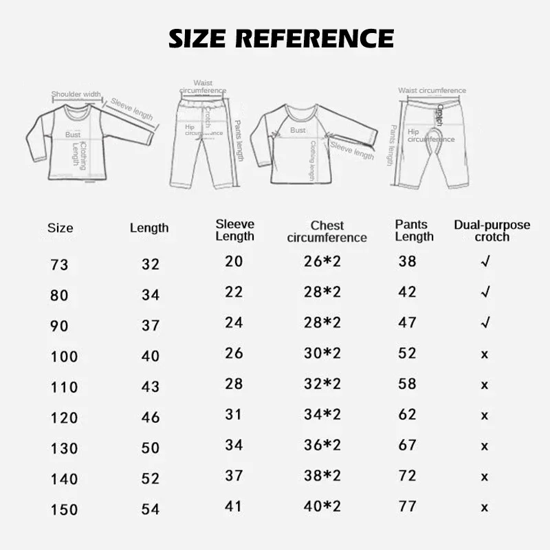 Children Home Clothing Set Christmas Patterned Cotton Pajamas Boys and Girls Long Sleeved Underwear Suit Baby Clothes