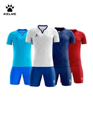 Kelme Football Suit Customized Set 2024 Summer Outdoor Running Training Short Sleeve Shorts Basketball Suit Soccer Jersey