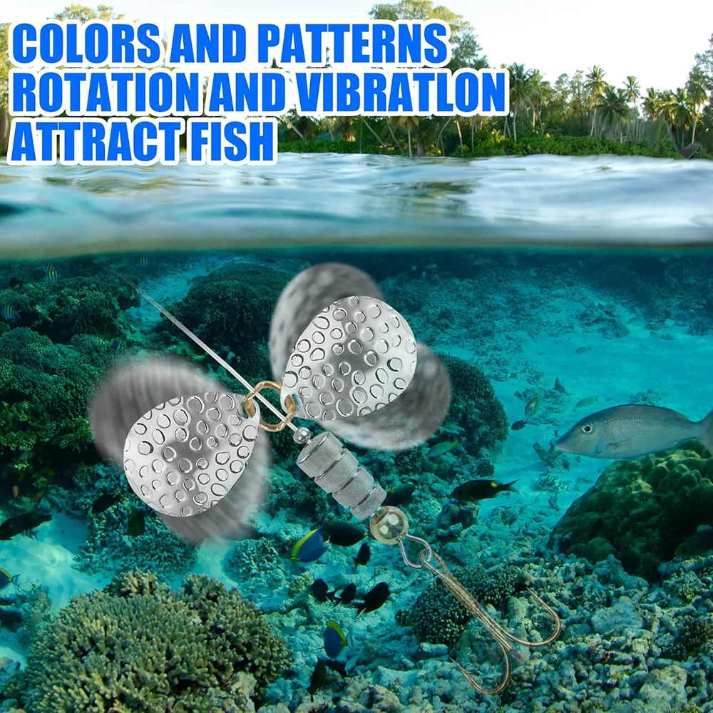 Kit de aparejos Walleye con cuchillas Colorado – Spinner y arnés - imagen 3