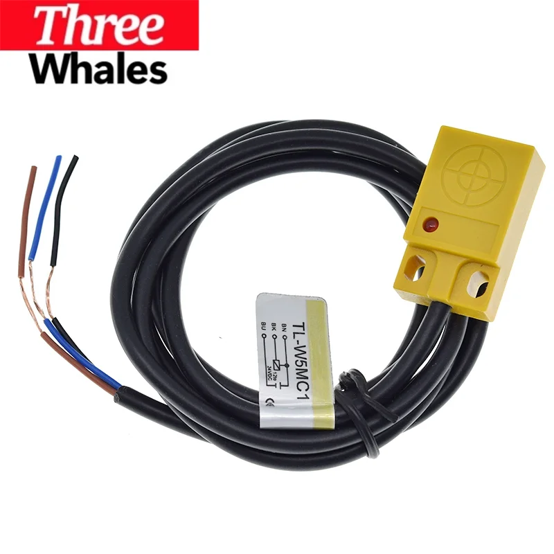 1/2/5pcs TL-W5MC1 THR 5mm 3 Wire Inductive Proximity Sensors Detection Switch NPN DC 6-36V for Arduino
