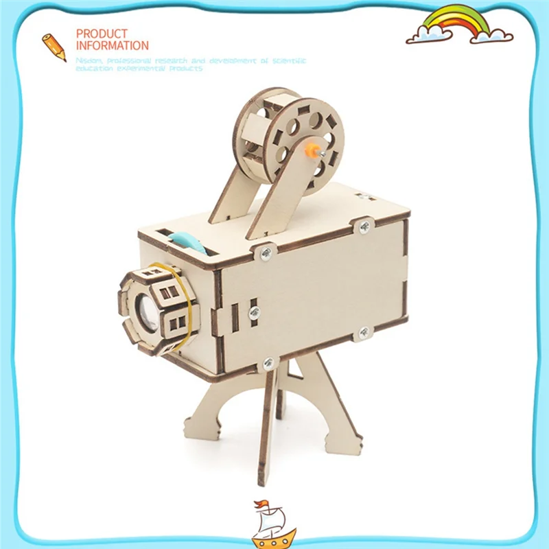 لتقوم بها بنفسك Epidiascope العارض الجذعية مجموعات العلوم التجريبية مجموعة أدوات تعلم ألعاب ألغاز خشبية تعليمية للأطفال