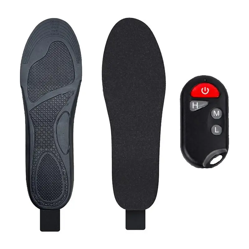 

Heated Rechargeable Insoles Remote Control Foot Warmer Insoles Washable Cuttable Warm Insoles For Men Women Outdoor Camping