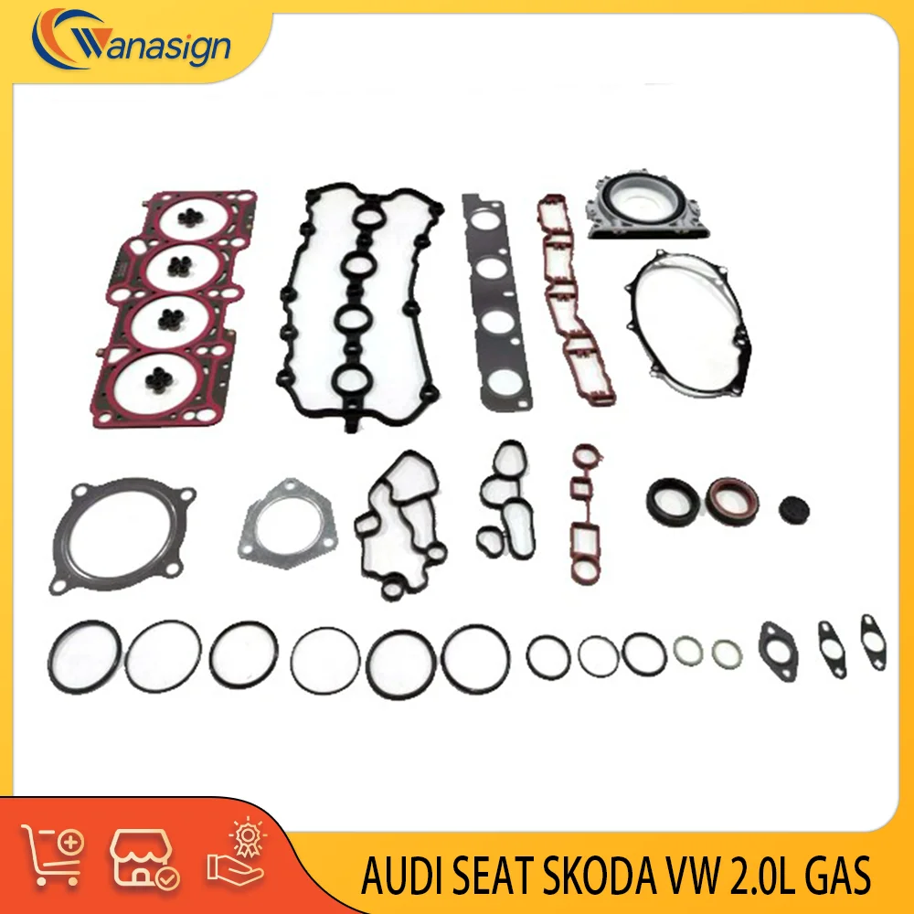 AUTO ENGINE PARTS Cylinder Head Gasket Set For AUDI SEAT SKODA VW 2.0L 2.0T GAS TFSI quattro BPG BPY BWT CDMA CRZA  2004-2017