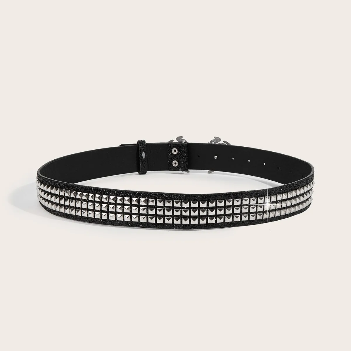 رصع حزام فاسق خمر حزام بولي حزام حزام جلد القوطية الشرير مشبك معدني حزام للنساء الجينز الديكور الخصر التبعي #1