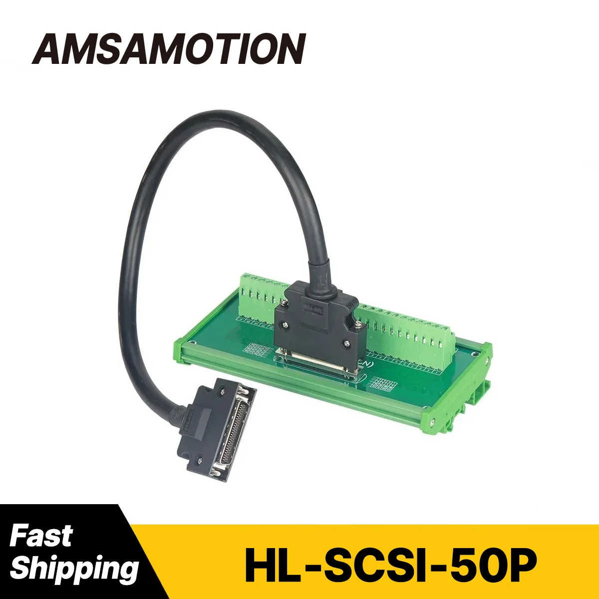 HL‑SCSI‑50P 50Pin SCSI50 Cable Terminal Board Block ASD‑BM‑50A for Mitsubishi Delta ASD‑A2 AB Series Yaskawa Servo Driver CN1