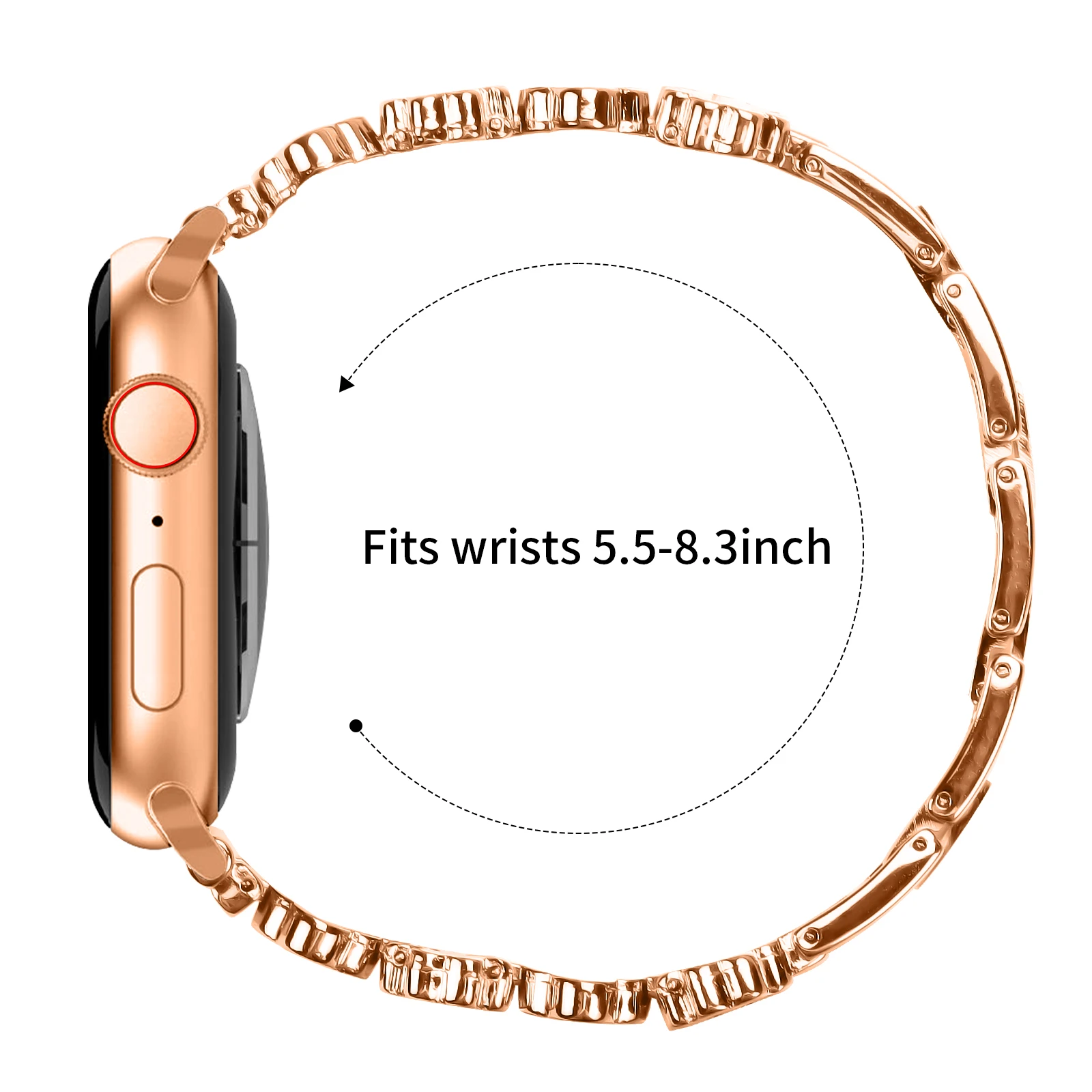 Cinturino in metallo da donna per cinturino Apple Watch 38mm 46mm 42mm 49mm 41mm 45mm 44/40mm 10 9 8 7 SE 6 5 Ultra 2 cinturino Iwatch