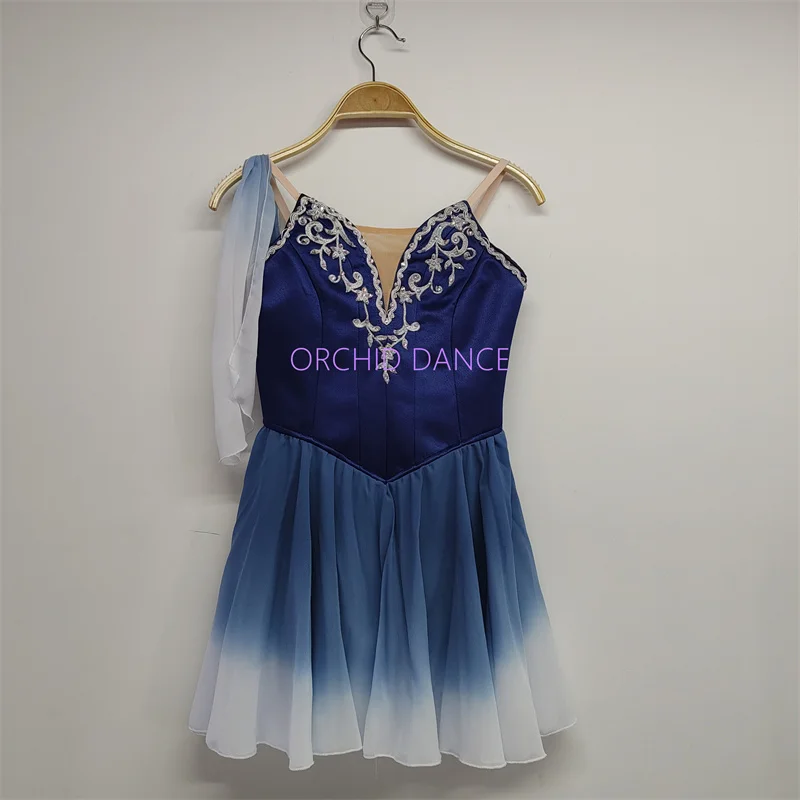 

Professional Custom Size Custom Color Kids Girls Adult The Talisman Performance Wear Navy Blue Ballet Lyrical Cupid Dress