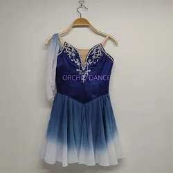 Professional Custom Size Custom Color Kids Girls Adult The Talisman Performance Wear Navy Blue Ballet Lyrical Cupid Dress