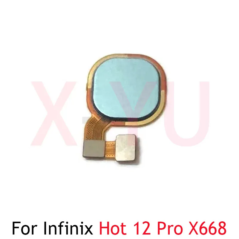 For Infinix Hot 12 Pro X668C X668 Home Button Fingerprint Sensor Return Power Flex Cable