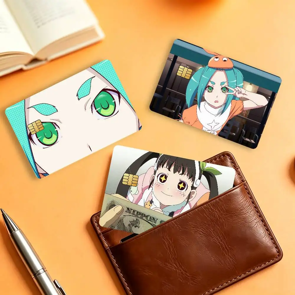 Novel M-Monogatari Series Credit Skin Cover Card Stickers 4PCS Film Bus Pass Front Decoration Bank Debit Waterproof