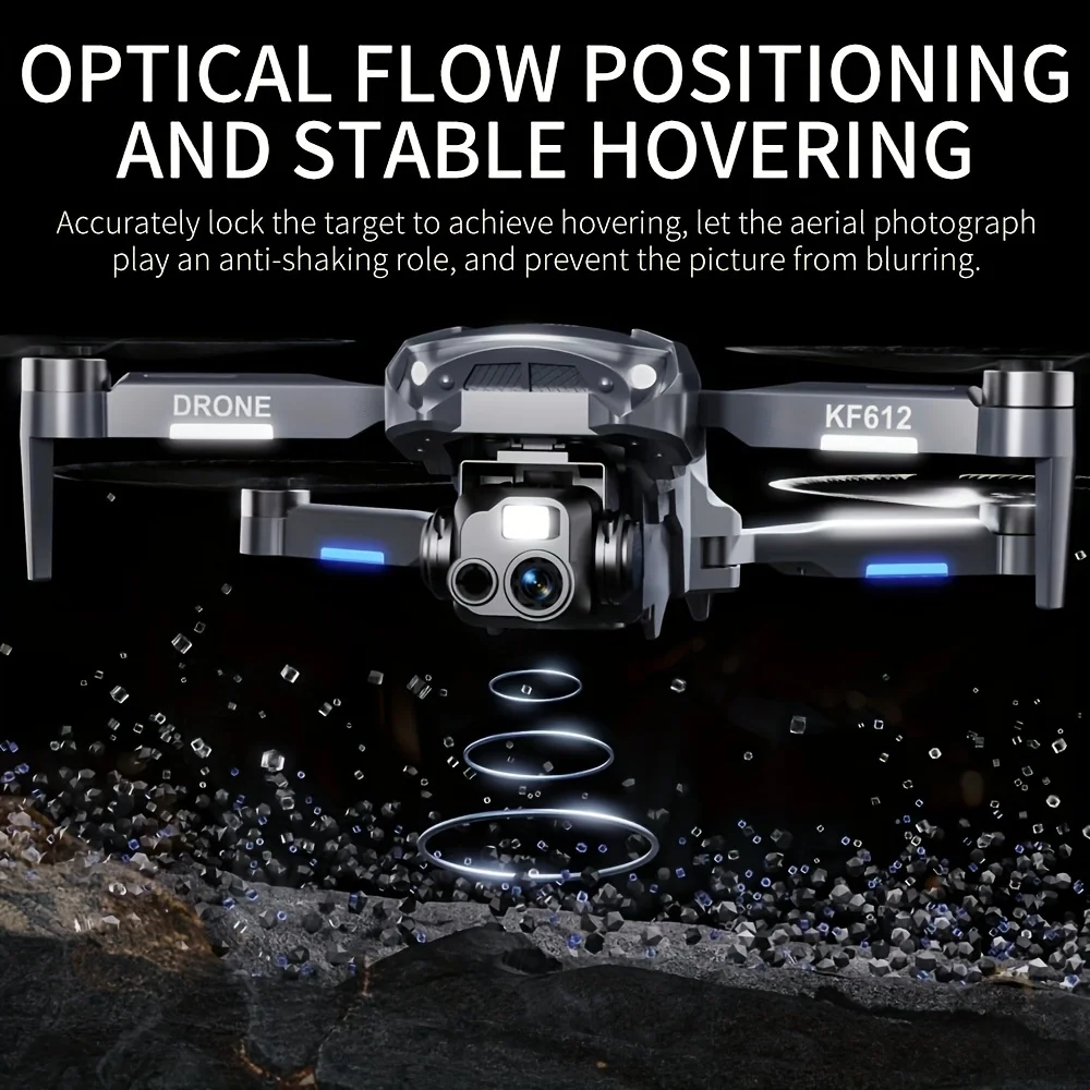 KF612 มินิโดรนมืออาชีพ HD กล้องยกการถ่ายภาพหลีกเลี่ยงอุปสรรคมอเตอร์ไร้แปรงพับ RC ควอดคอปเตอร์ของเล่น