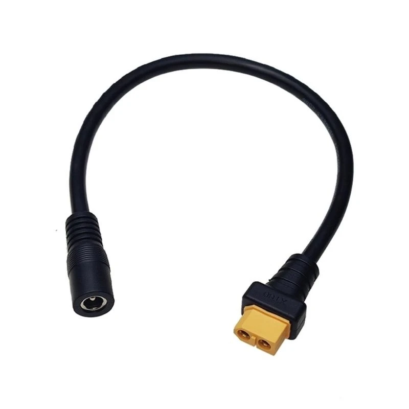 31BA XT60 Female to DC5525 Female Connectors Cable for Outdoor Power Solution