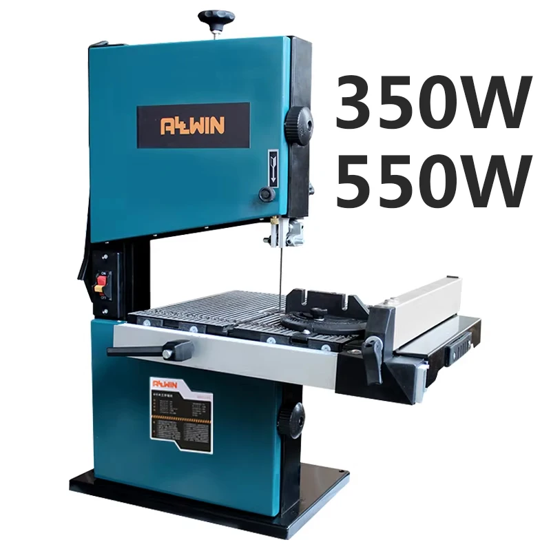 220V 350W/550W 8-inch Table Woodworking Curve Saw Band Saw Wire Saw Woodworking Modeling Saw Small Household Metal Saw