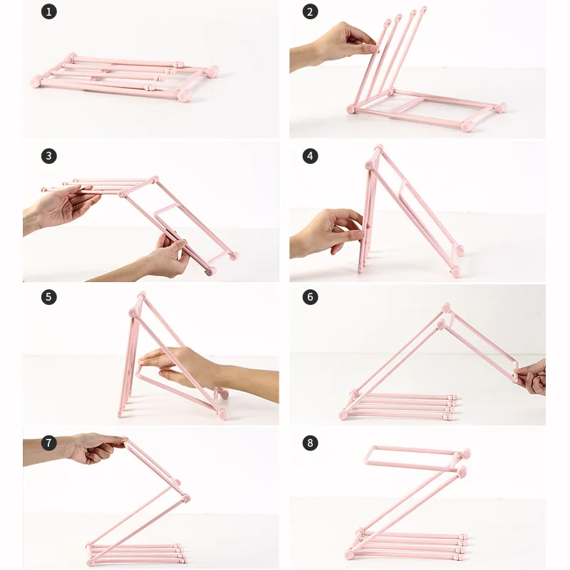 Pink Plastic Jewelry Display Racks Ring Earring Hairband Accessories Storage Organizer Free Shipping Packaging Supplies