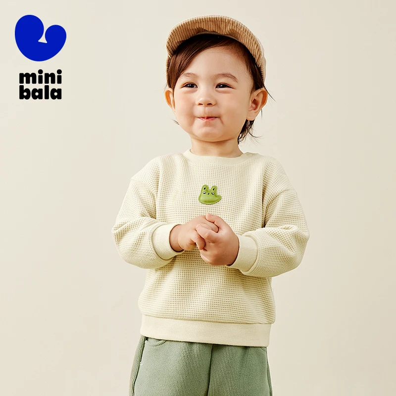 

Mini Bala Sweatshirt for Boys and Girls Babies 2024 New Product Cute Sweatshirt