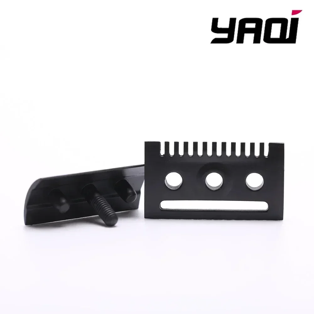 

2026 Razor "The FLIPSIDE by Yaqi" A Dual Comb Dual Aggression Level Mens Double Edge Razor Head In Black