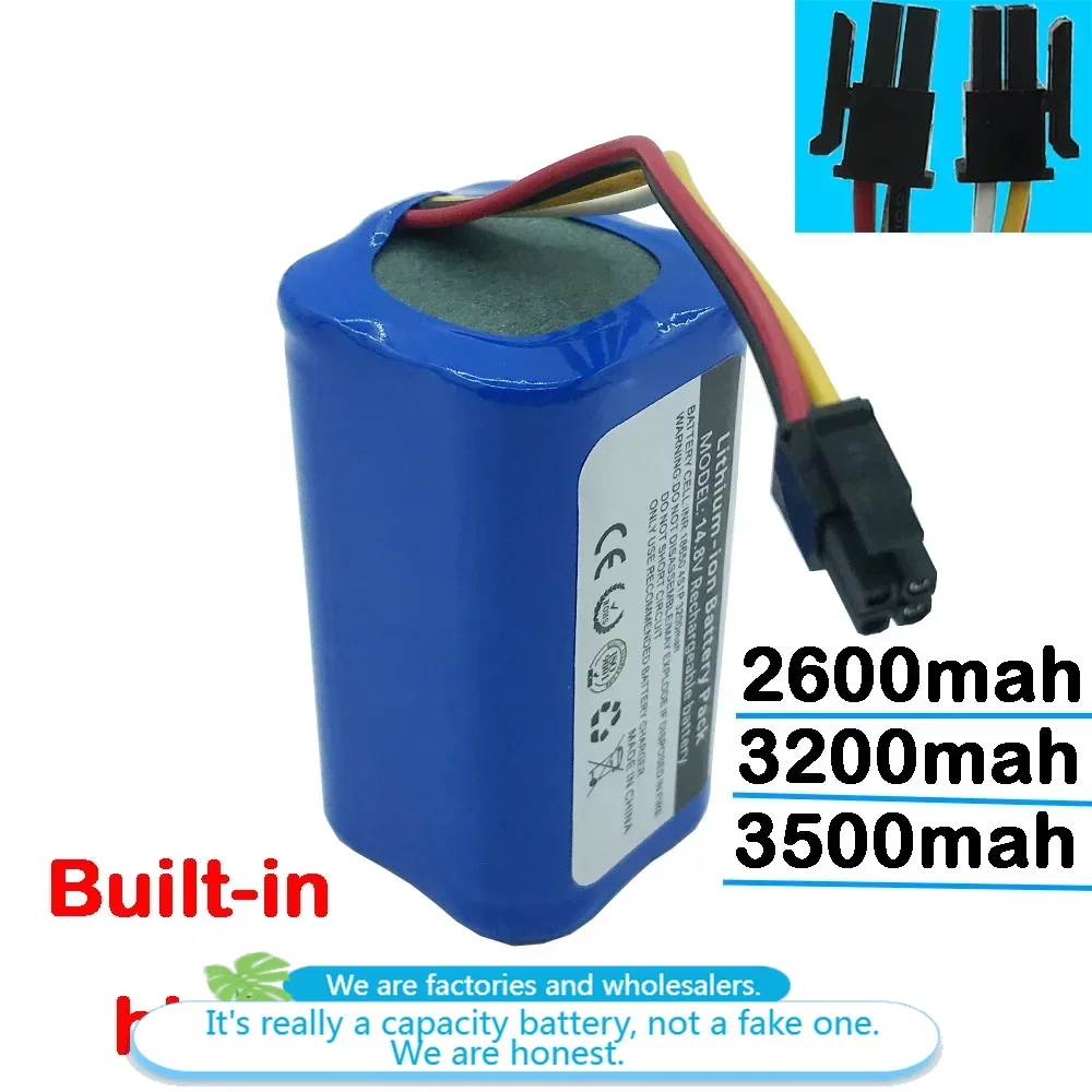 

14.4V/14.8V Li-Ion Cylindrical Rechargeable Battery Pack for Midea i5 / i5 Extra / i5 Young / i9 EYE Robot Vacuum Cleaner