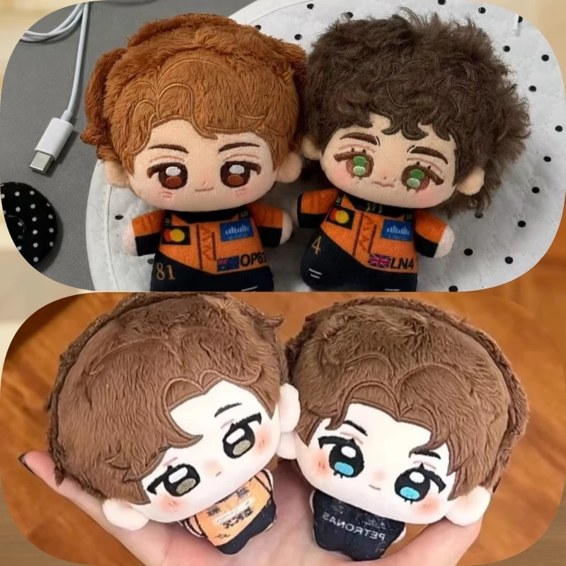 Lindo muñeco de algodón de piloto de F1, colgante de George Russell y Oscar Piastri, muñeco de peluche de 10 cm, nuevo muñeco de algodón de F1 para regalo a los fans.
