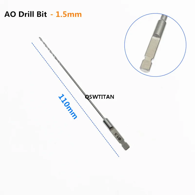 10PCS AO Orthopedic Bone Drill Bit Veterinary Surgical Instruments