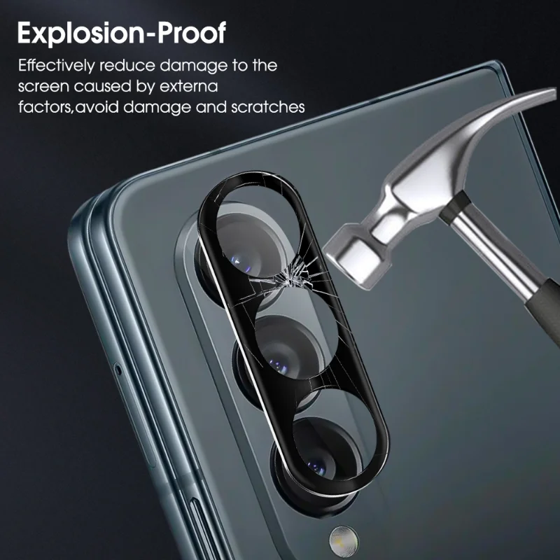 Mobile Phone Camera Lens Protector for Samsung Galaxy Z Fold 5 Anti-scratch Anti-fingerprint Tempered Glass Protective Films