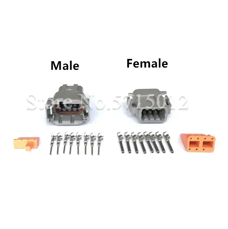 8 Hole DTM06-8S DTM04-8P ATM04-8P DEUTSCH DTM Waterproof Plug Car Electrical Connector Automotive Wiring Socket For Auto Truck