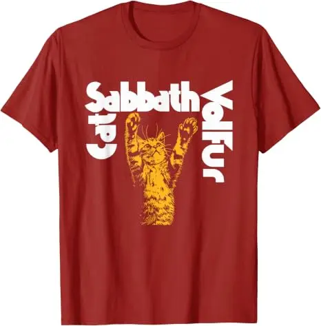 Cat Sabbath Lustiges Katzen-T-Shirt Y2k Kitty Dad Grafik-Bekleidung Humor Sarkastischer Witz Spruch-T-Shirt Weiche Baumwolle Kurzarm-Kleidung – Detail 7