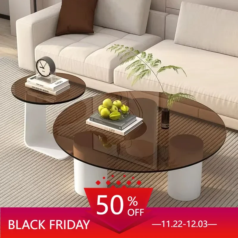 Living Room Furniture Tables Modern Luxury Coffee Table Glass Transparent Design Bedroom Center Stoliki Kawowe Home Furniture