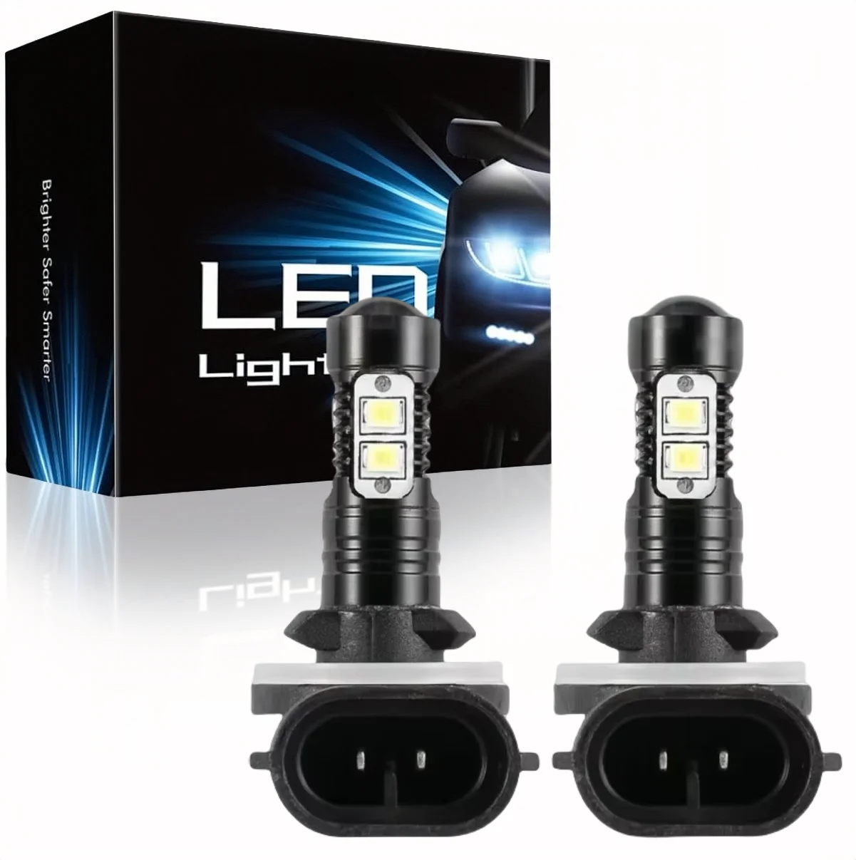 

2xHigh Power 881 Super White 10SMD 2835 3030 chip LED Fog Driving Light