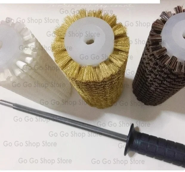 

Ski Snowboard waxing electric roller brush nylon/ horse hair /brush/copper wire roller brush set Ski Roto Brush