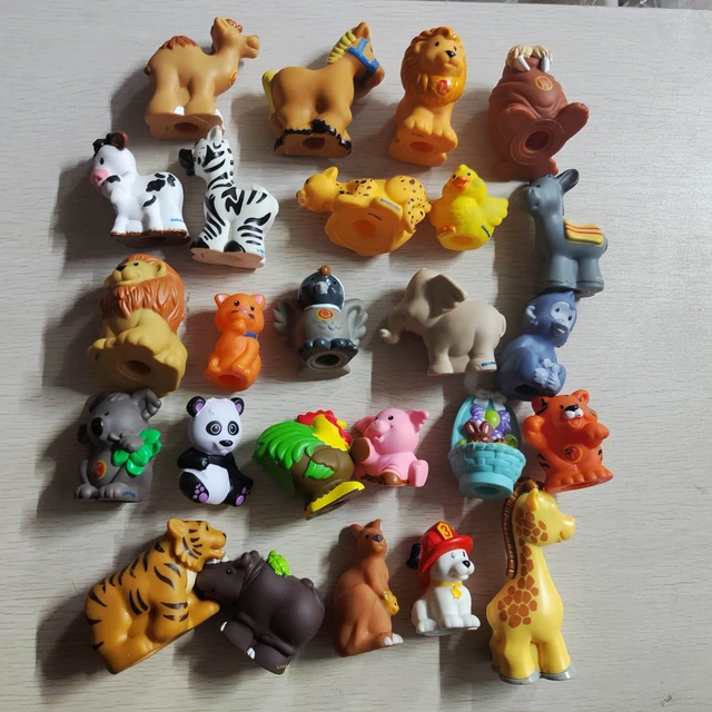 Fisher Little 2.5inch Mini People Farm Barn Zoo Animals Dog Cow Cat Rhino Pig Horse Lion Monkey Leopard Your Choice Action Figures AliExpress