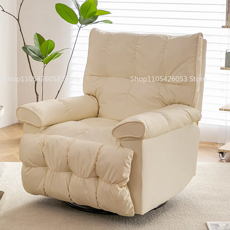 First-class space sofa cabin single person small sofa multi-functional rotating rocking chair living room leisure lazy people