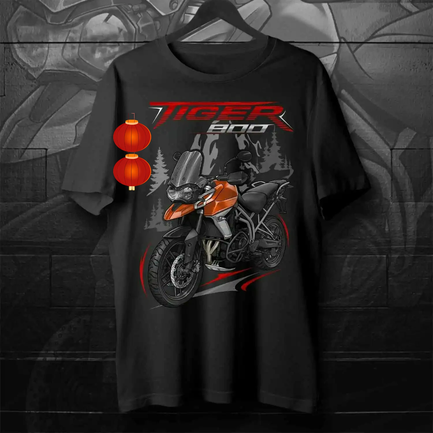 

2018-2020 Models British Tiger 800 Motorcycle Fans T-Shirt 100% Cotton O-Neck Short Sleeve Casual Mens T-shirt Rider Streetwear