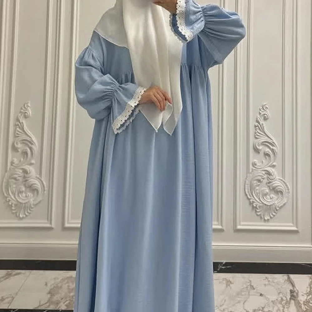 2025 Saudi Arabic Robe Kebaya Muslim Women Prayer Dress Dubai Abaya Turkey Kaftan Eid Jalabiya Islam Clothing Caftan Femme Gown