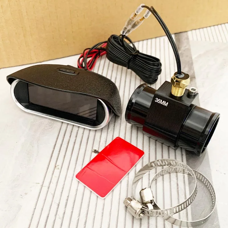 2-in-1 LCD Wassertemperatur- und Spannungsmesser für Auto und LKW mit 1/8NPT Sensor und Drei-Wege-Anschluss 12V/24V – Detail 9