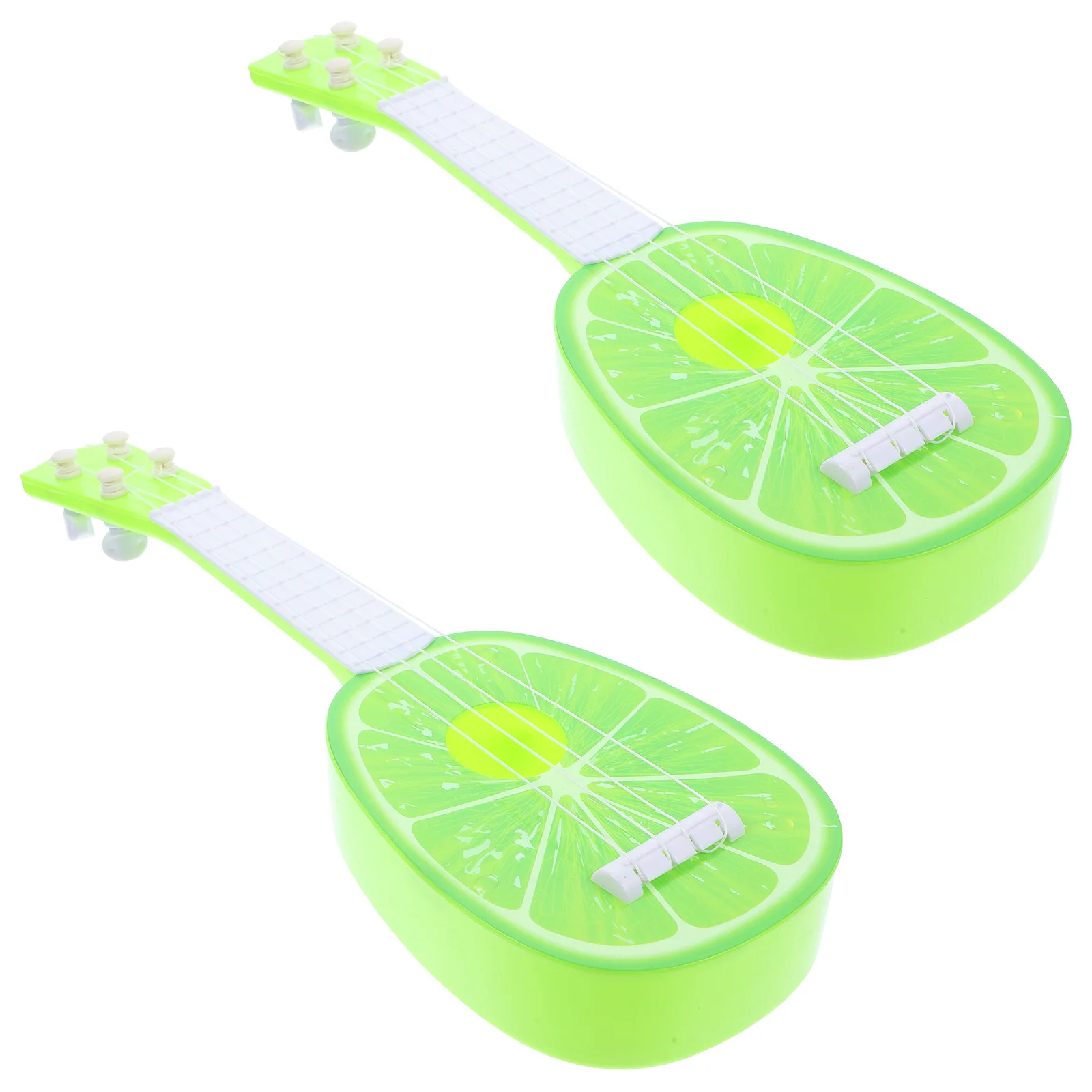 

2 Pcs Baby Instruments Kids Toys Toddler Preschool Musical Plastic ABS Miniature Guitar for