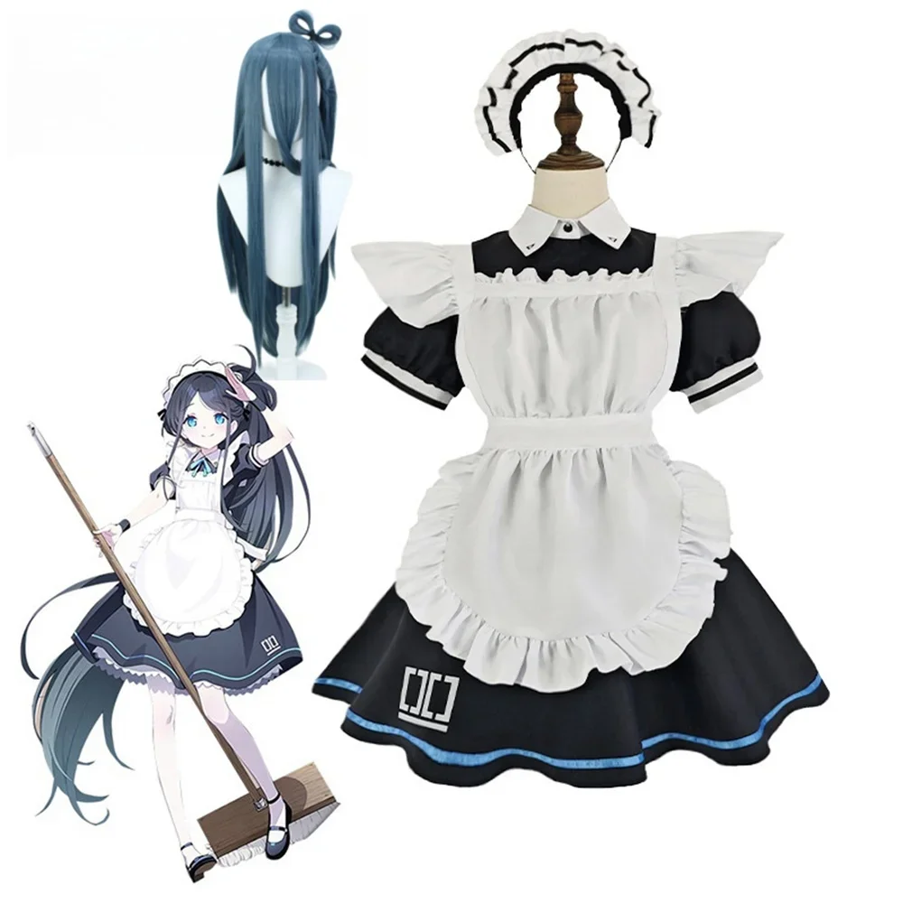 

Game Blue Archive Cosplay Tendou Arisu Costume Women Uniform Outfit Wig Halloween Costumes