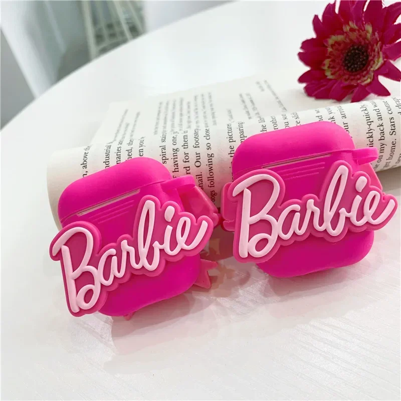 Barbie For Airpods Pro 2 Case 2022,Soft Silicone Pink Earphone Cover For Airpods Pro Case/Airpods 3 Case For Girls/Women