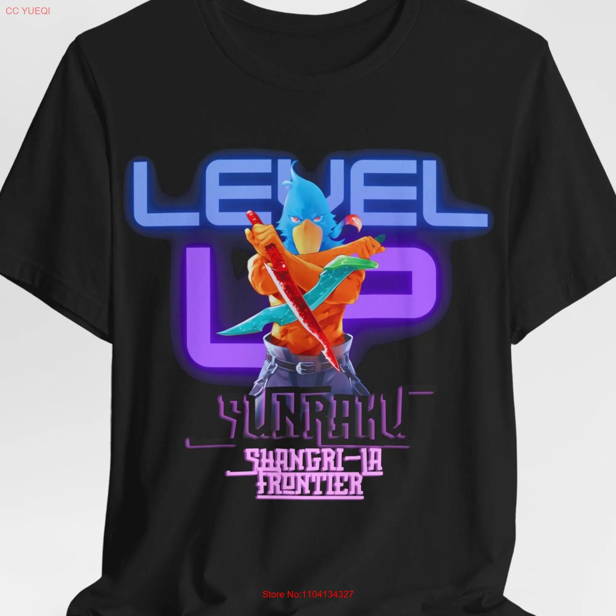 Camiseta de manga larga o corta para hombre y niño, regalo de anime, Sunraku, Shangri, La Frontier