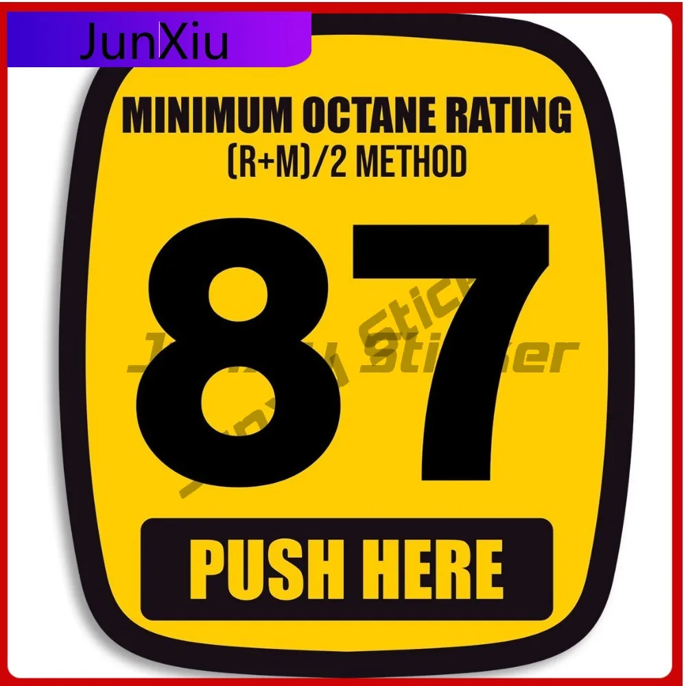 

87 Octane Gas Pump Sticker Label Us Vinyl Decal Stickers For Cars Tuning Car Accessories And Decals Suv Tents Outdoor Camping