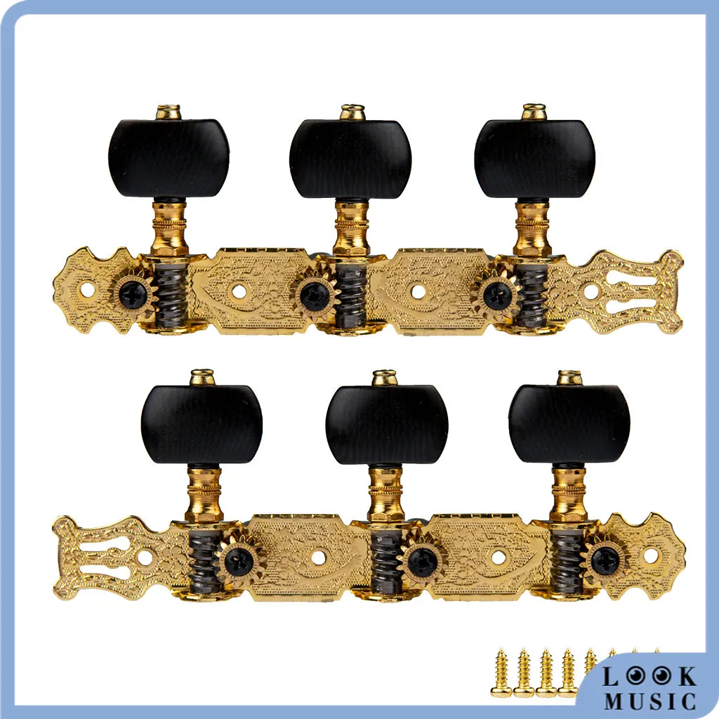 

Alice AO-020V3P(N) Guitar Accessories Tuning Pegs Open Guitarra Machine Heads Classical Guitar String Tuning Key Peg W/Screws