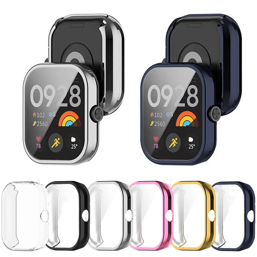 Tempered Film All-in-one All-inclusive Protective Case Suitable For Redmi Watch 4 Waterproof And Dustproof Buffer And Anti-fall