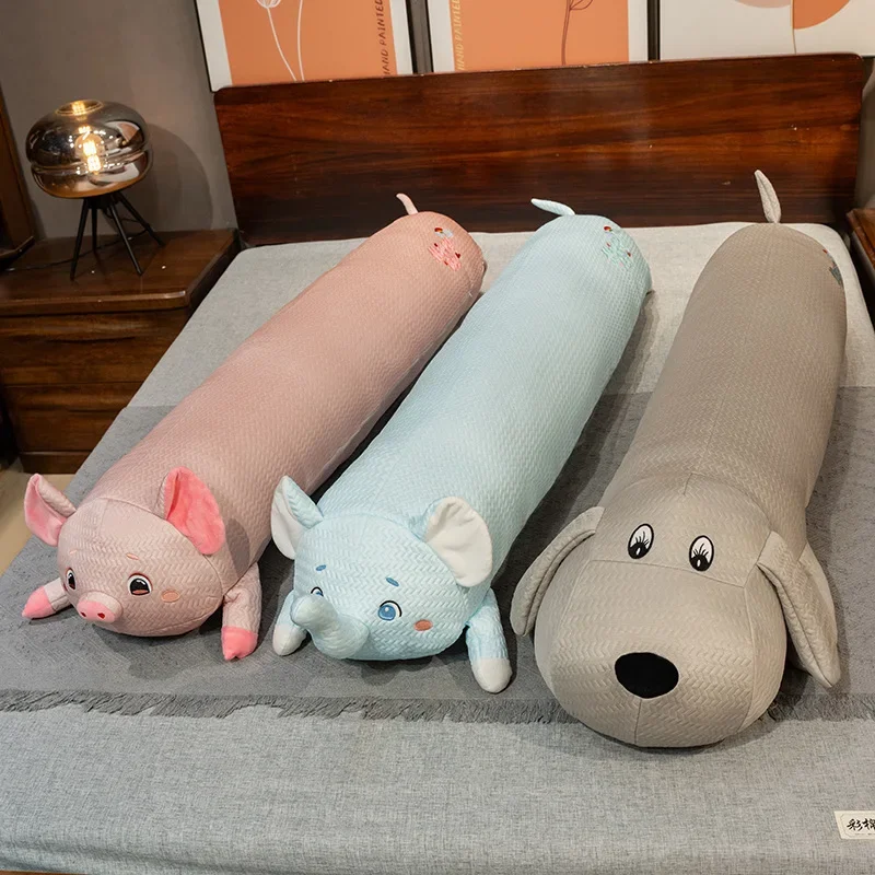 Creativity Ice Silk Long Throw Pillow Pregnancy Support Cushion Pillows Girls Bedside Sleeping Leg-Clamp Soft Large Bolster