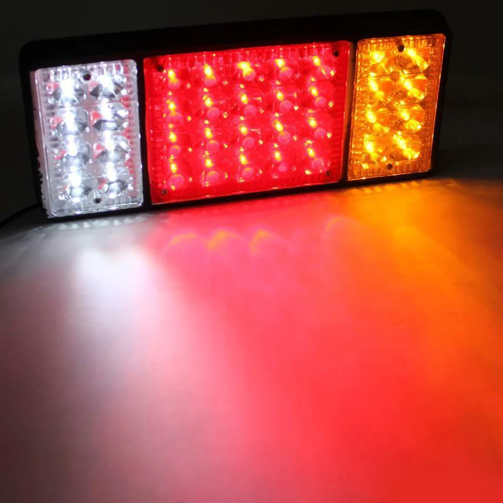 SALE Waterproof Car Tail Light Rear Lamps 36 LED Pair Boat Trailer 12V Rear Parts For Trailer Truck Car Lights Car Accessories